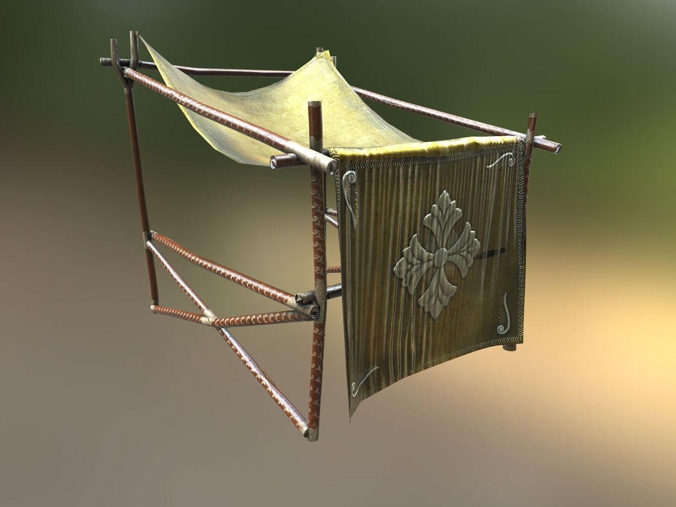 MarketPlace Booths - Silk 2 Low-poly 3D model_6