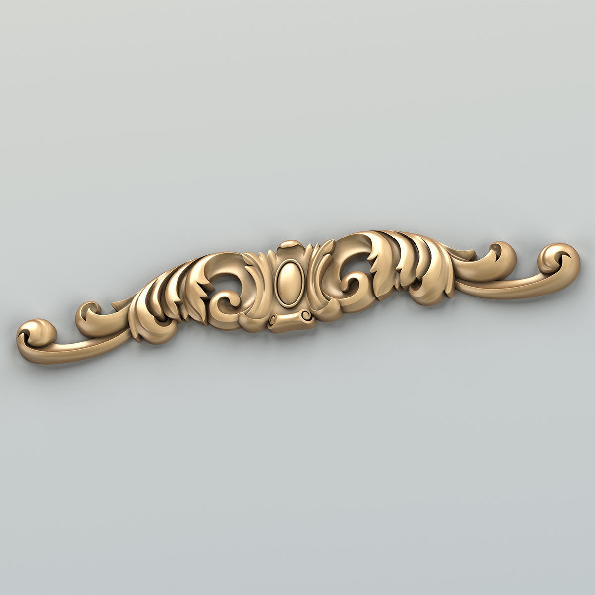 Carved decor horizontal 028 3D model_6