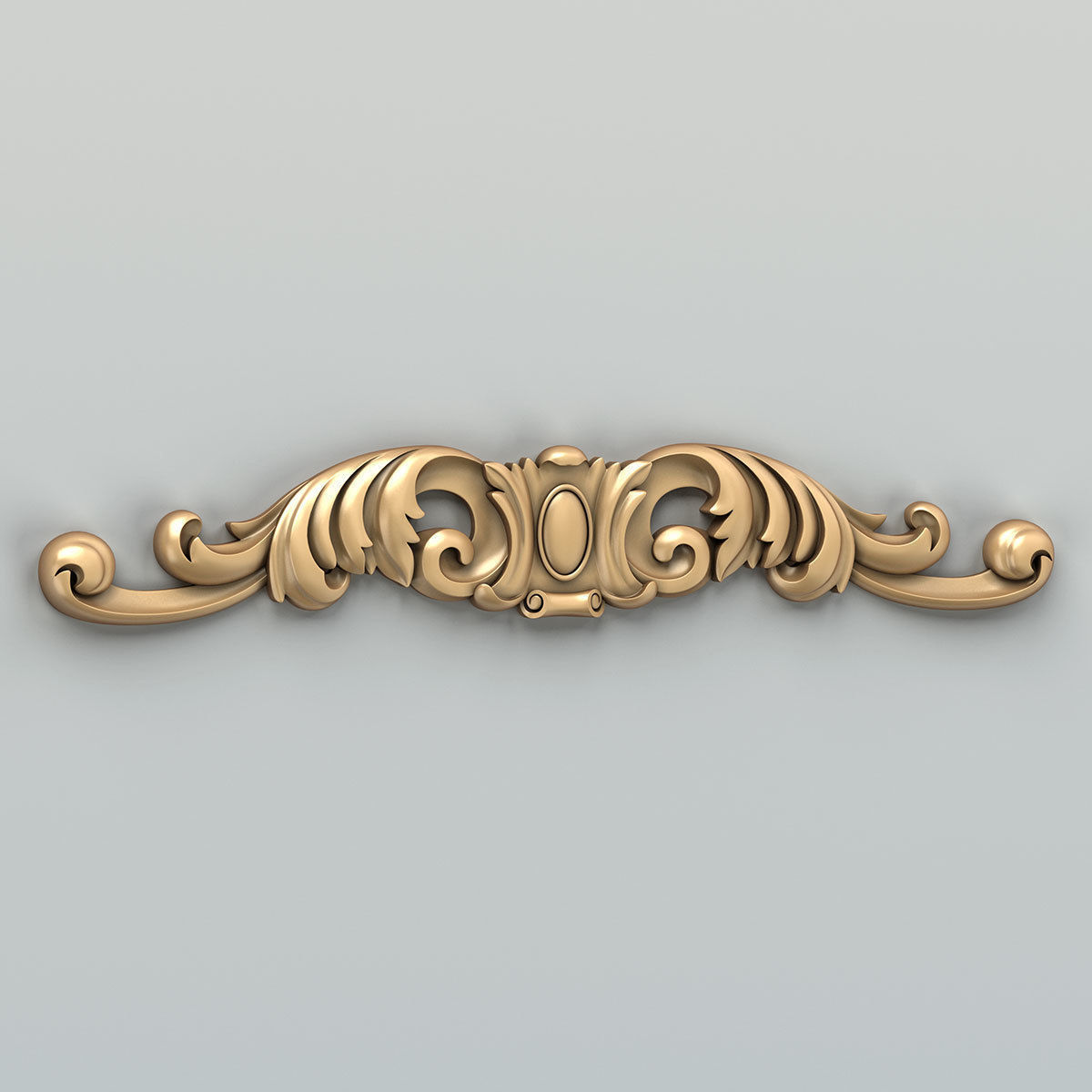 Carved decor horizontal 028 3D model_1