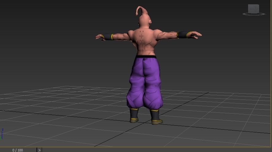 Majin Buu Low-poly 3D model_1