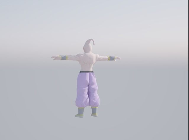 Majin Buu Low-poly 3D model_3