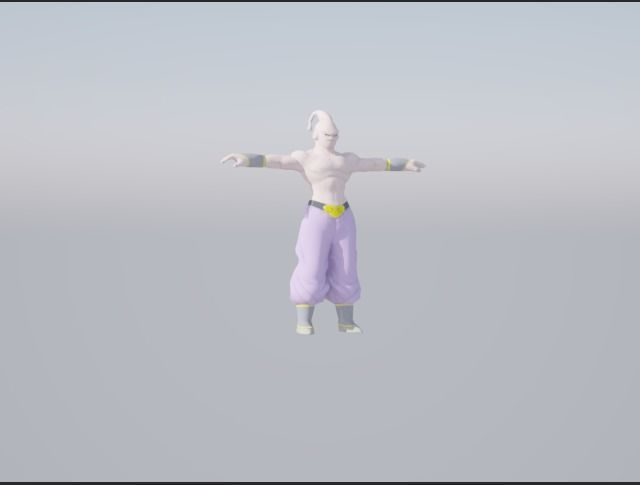 Majin Buu Low-poly 3D model_2