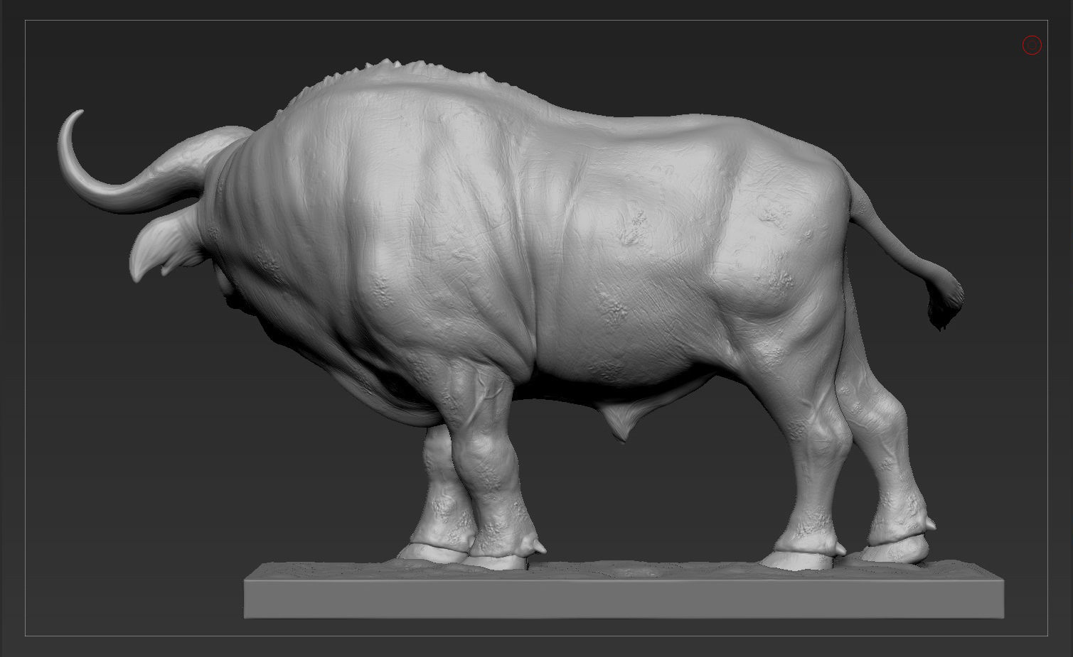 Buffalo For Printing sculpture 3D print model_14