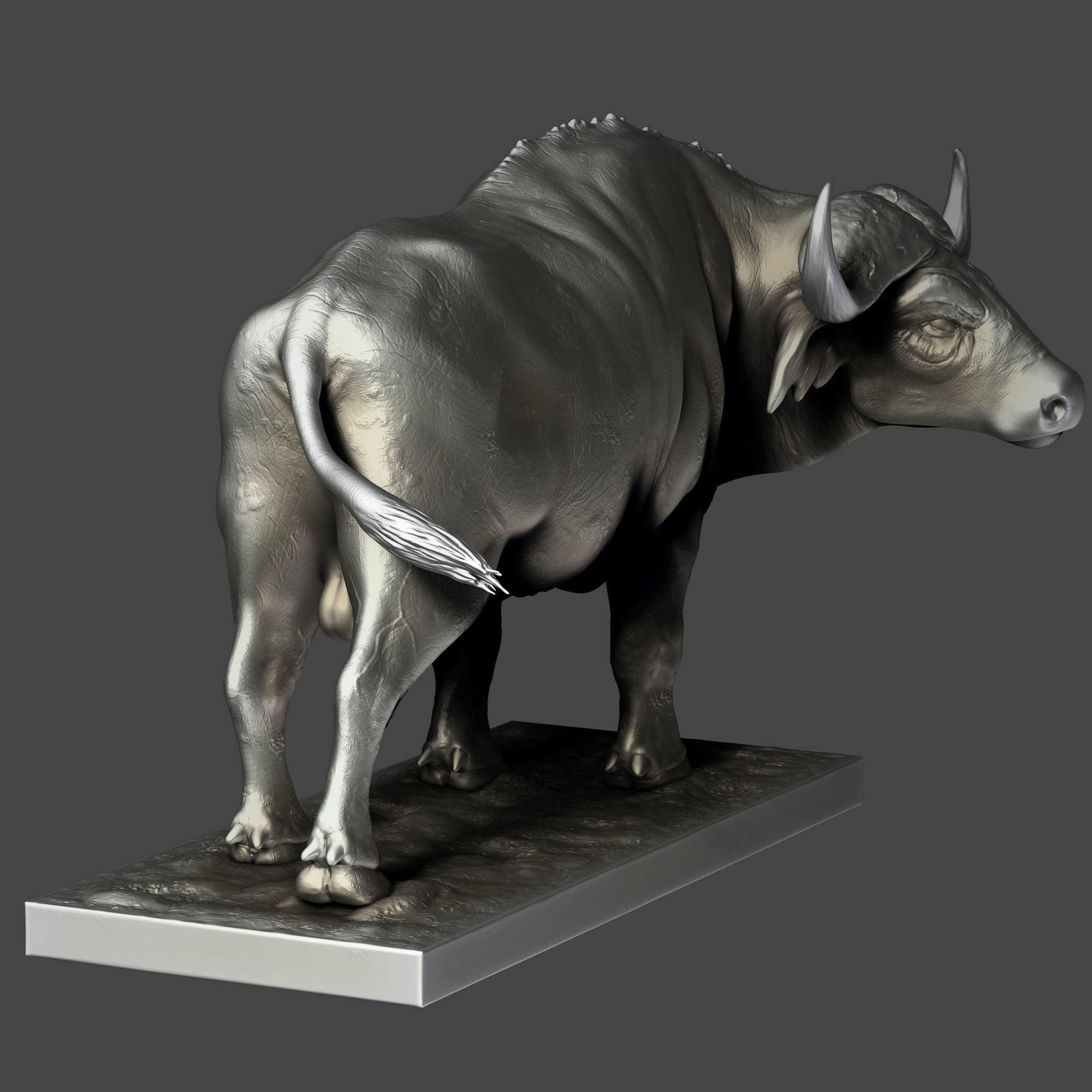 Buffalo For Printing sculpture 3D print model_3