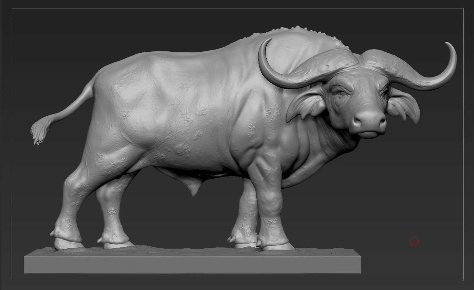 Buffalo For Printing sculpture 3D print model_16