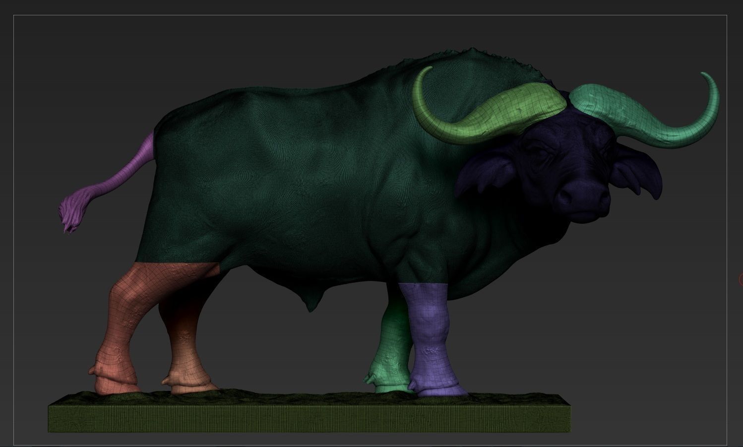 Buffalo For Printing sculpture 3D print model_15