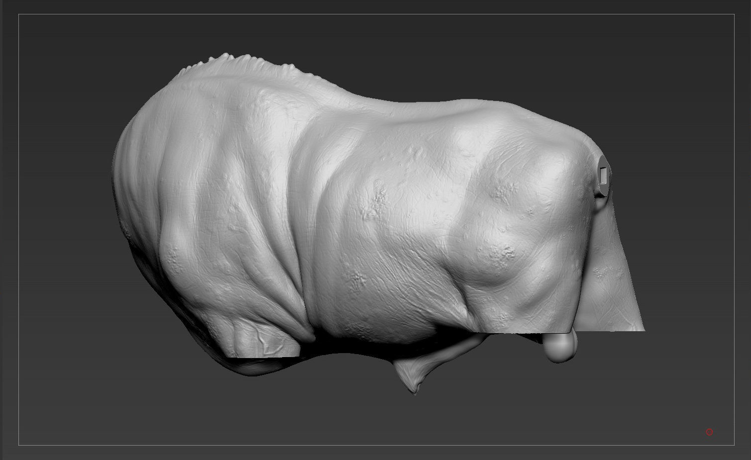 Buffalo For Printing sculpture 3D print model_11