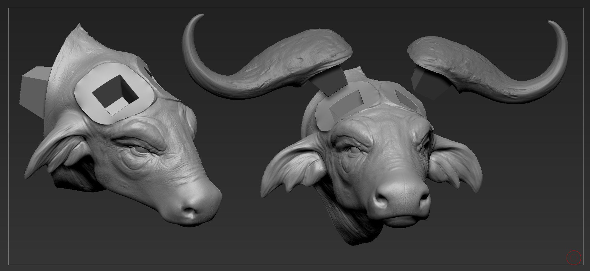 Buffalo For Printing sculpture 3D print model_13