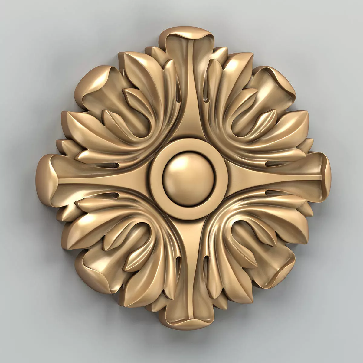 Round rosette 015 3D model_0