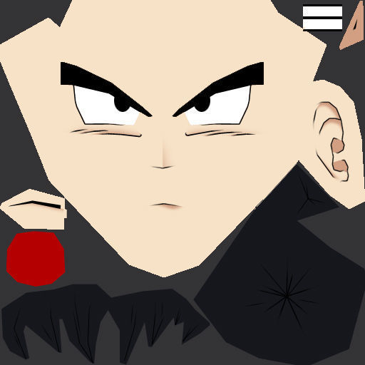 Gokuu dragon ball character Low-poly 3D model_6