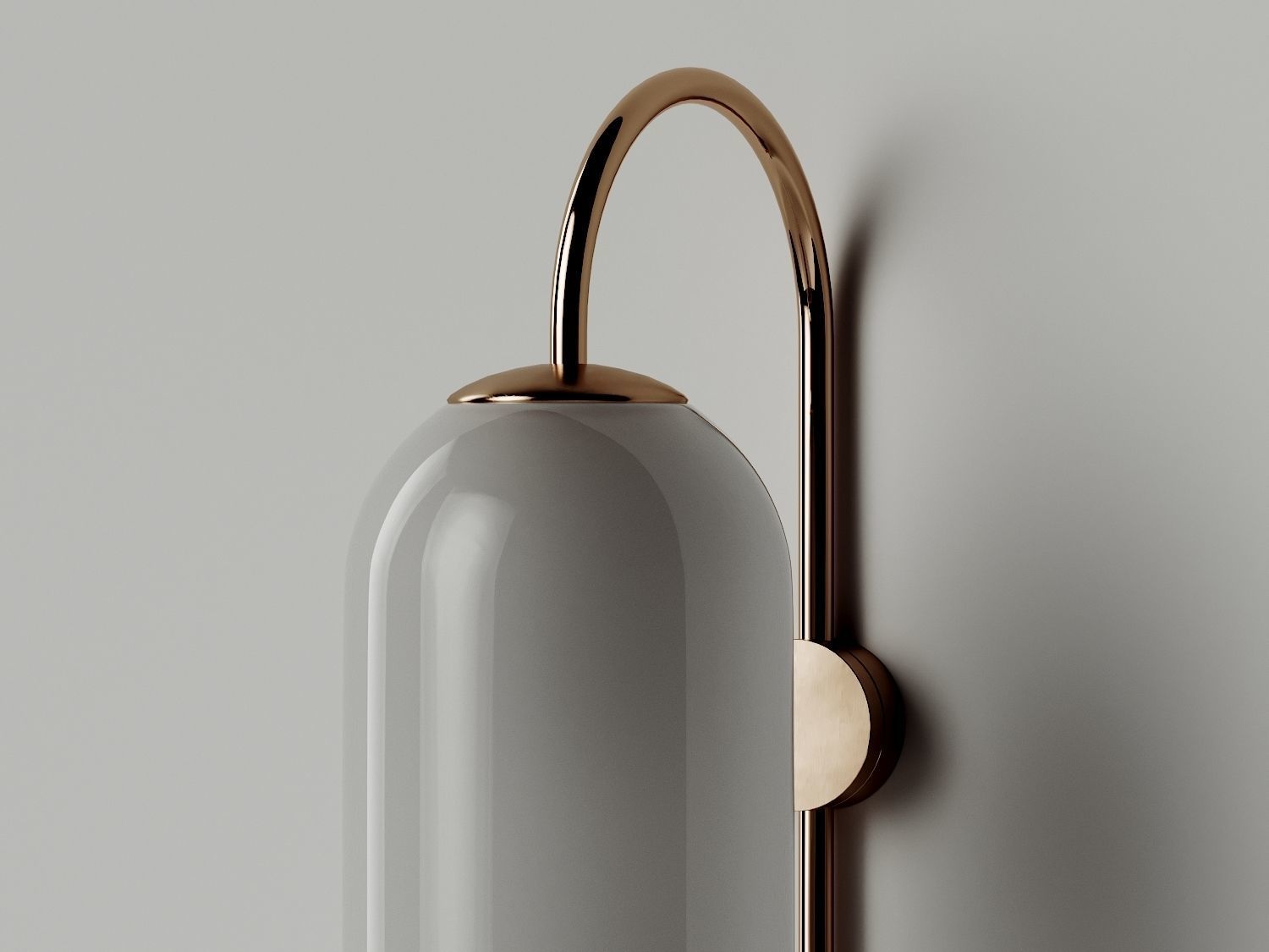 Wall Lamp Milky 3D model_5