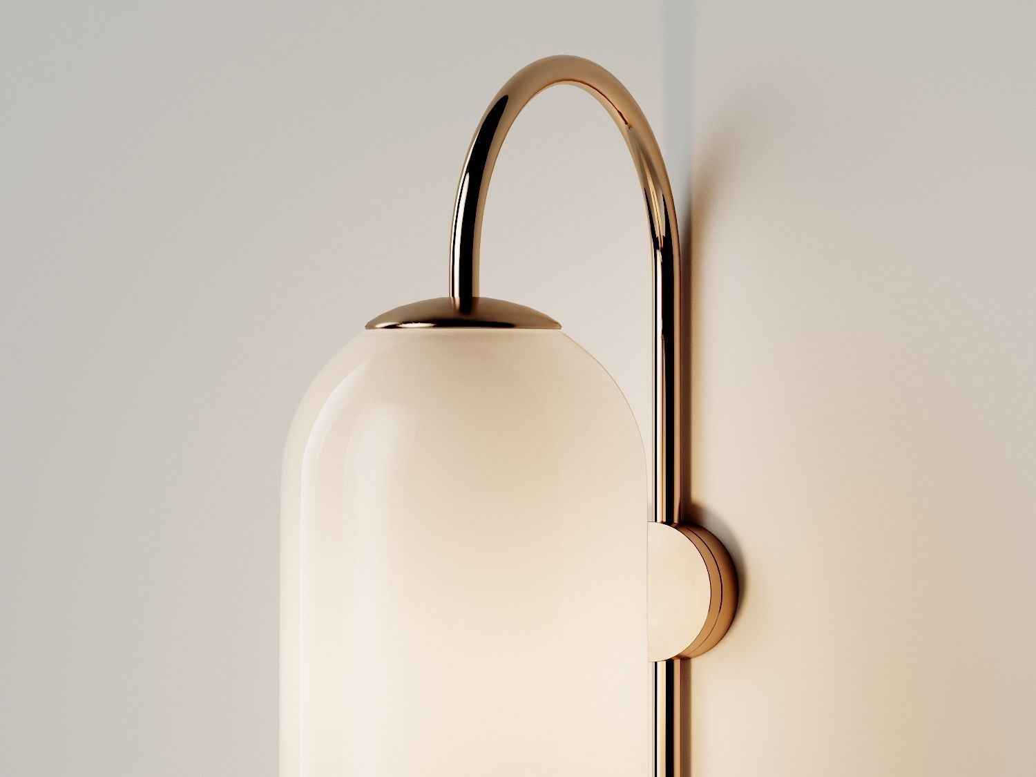 Wall Lamp Milky 3D model_2