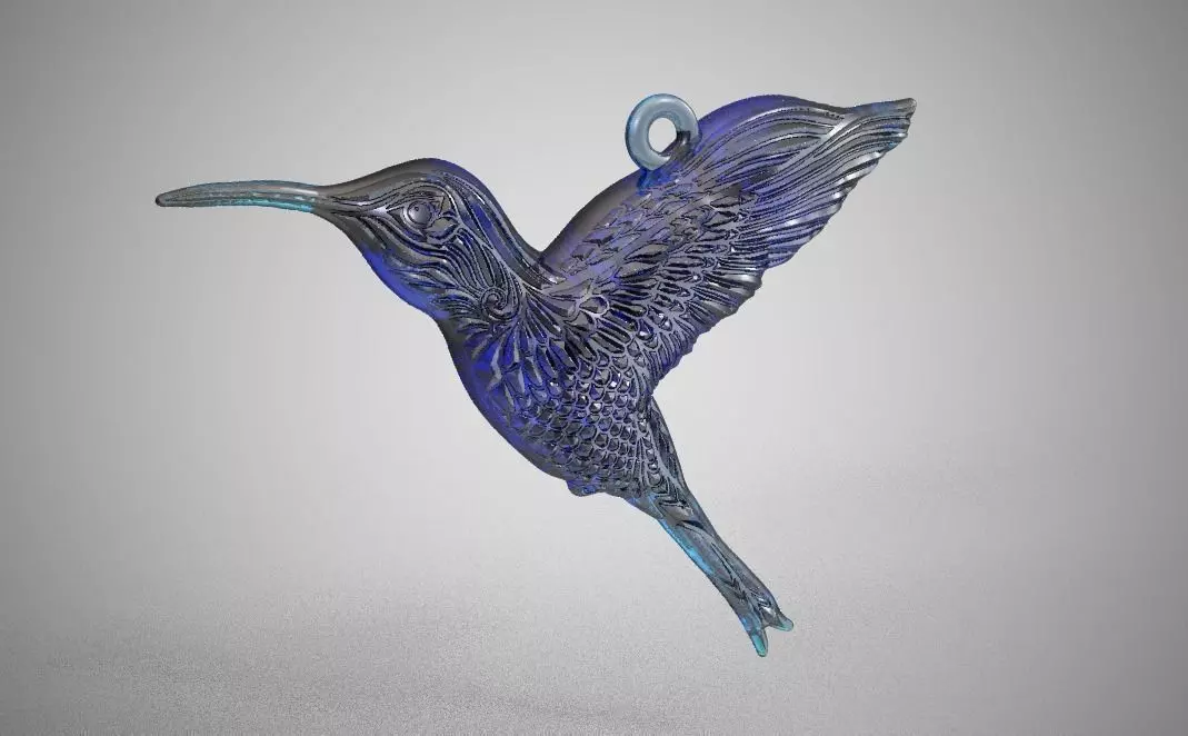 Bird Necklace  3D print model_0