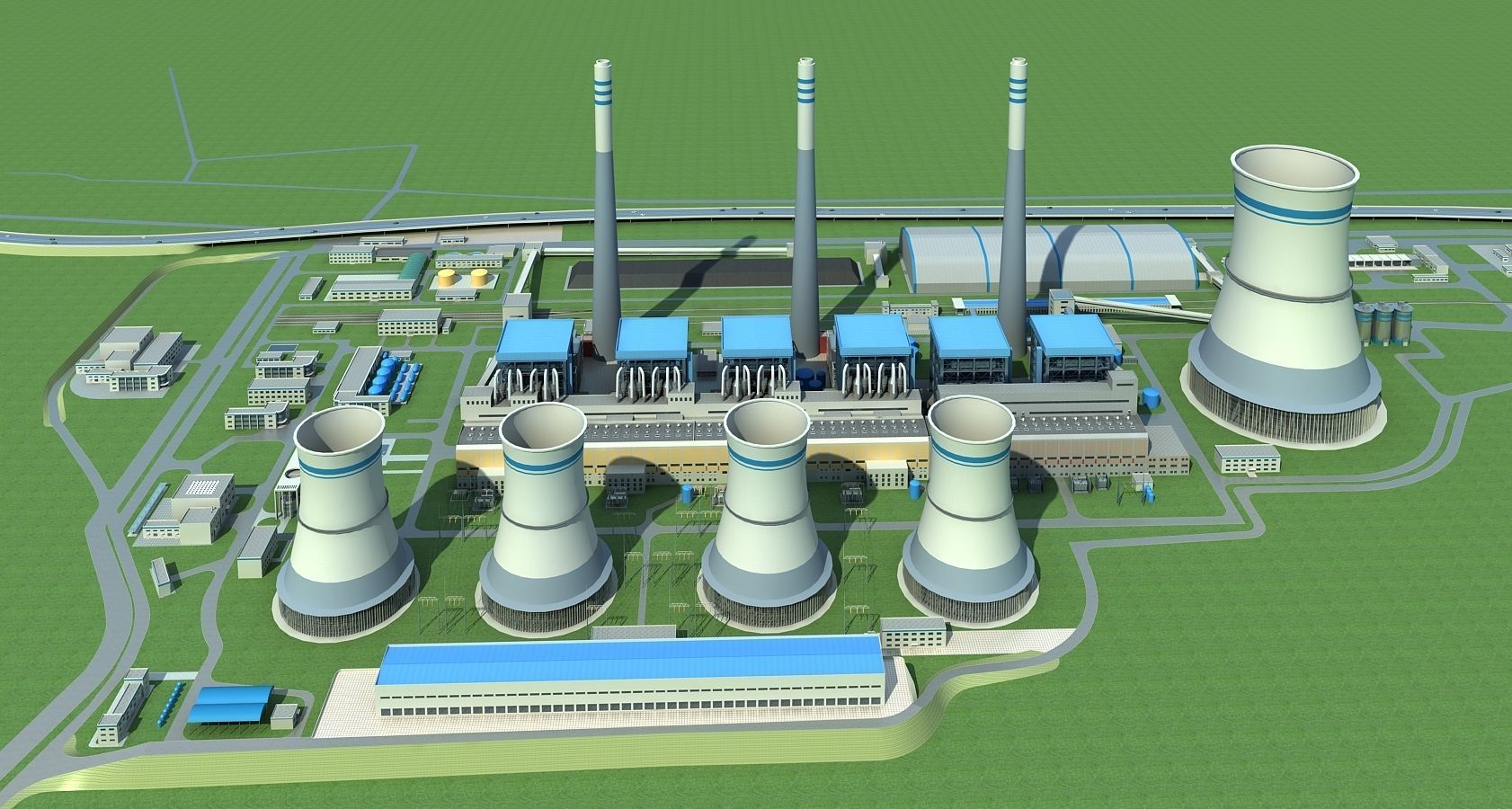 power plant 3D model_1