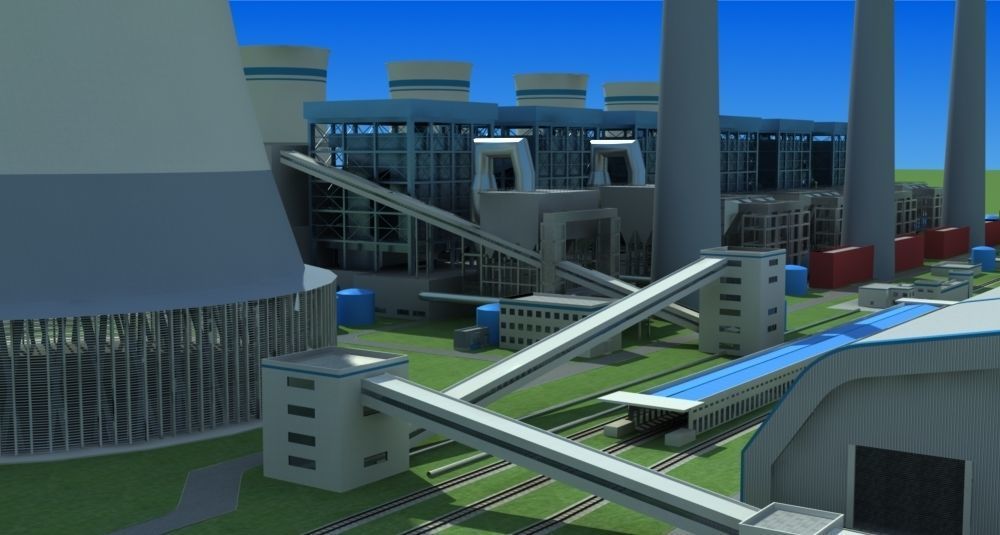 power plant 3D model_3
