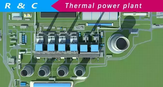 power plant 3D model