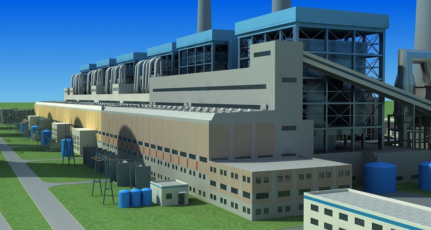 power plant 3D model_4