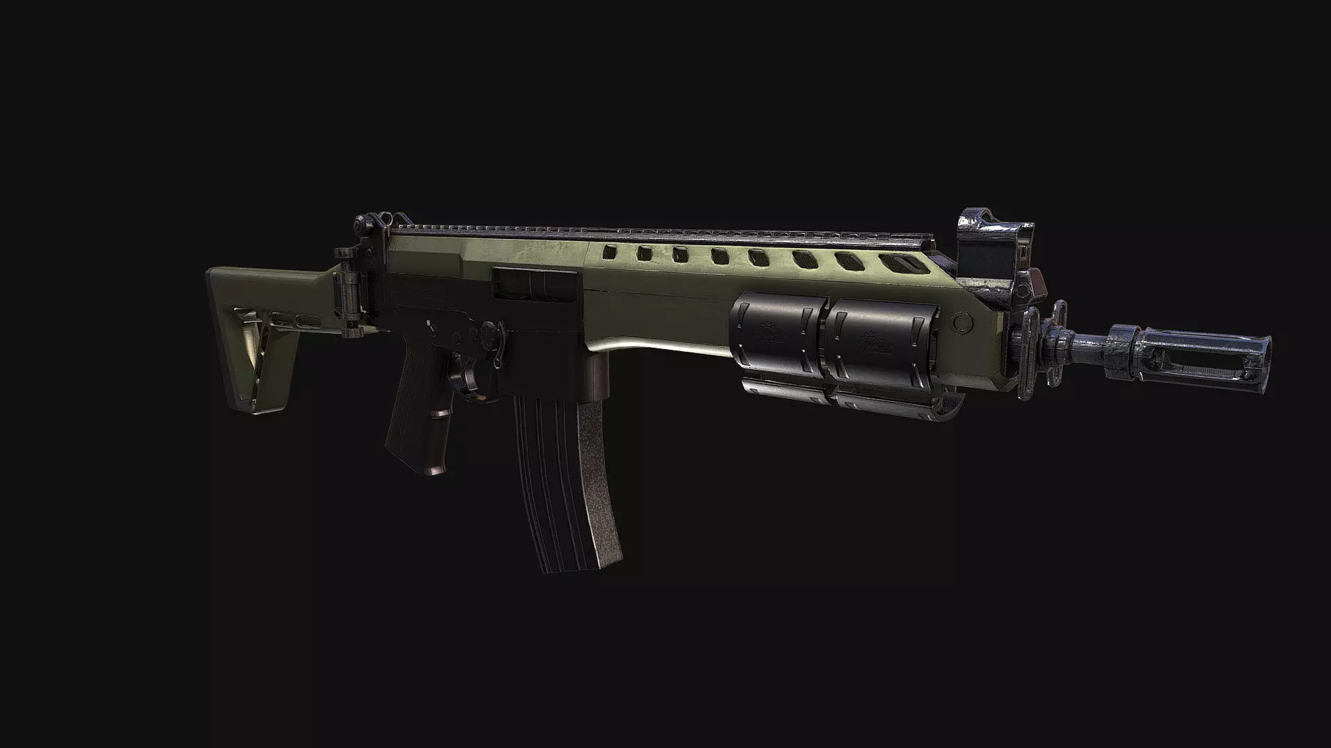 Brazillian - IA2 Rifle Free low-poly 3D model