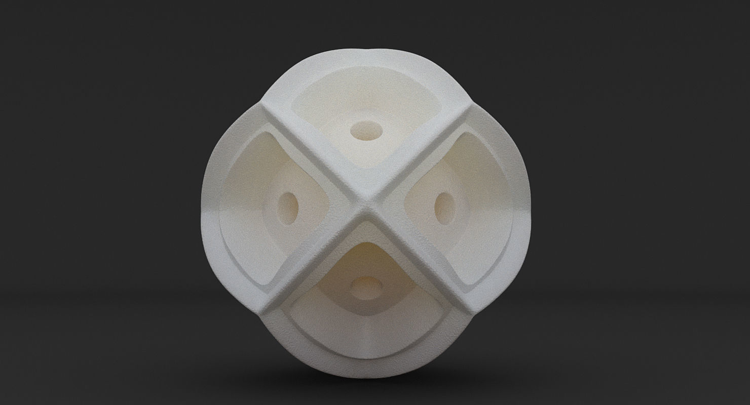 Math Object 0058 - Futuristic Sphere 3D print model_2