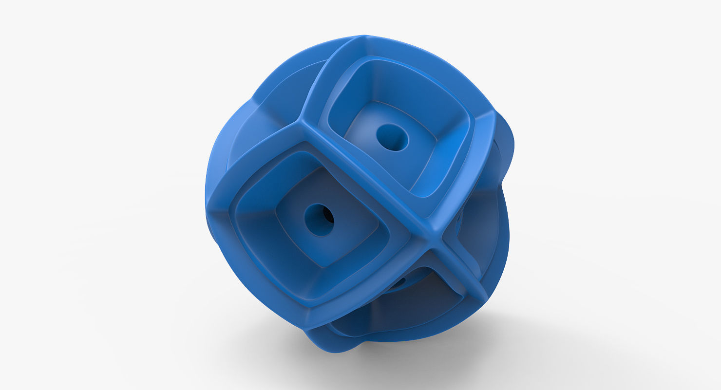 Math Object 0058 - Futuristic Sphere 3D print model_6