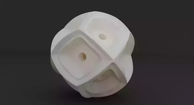 Math Object 0058 - Futuristic Sphere 3D print model