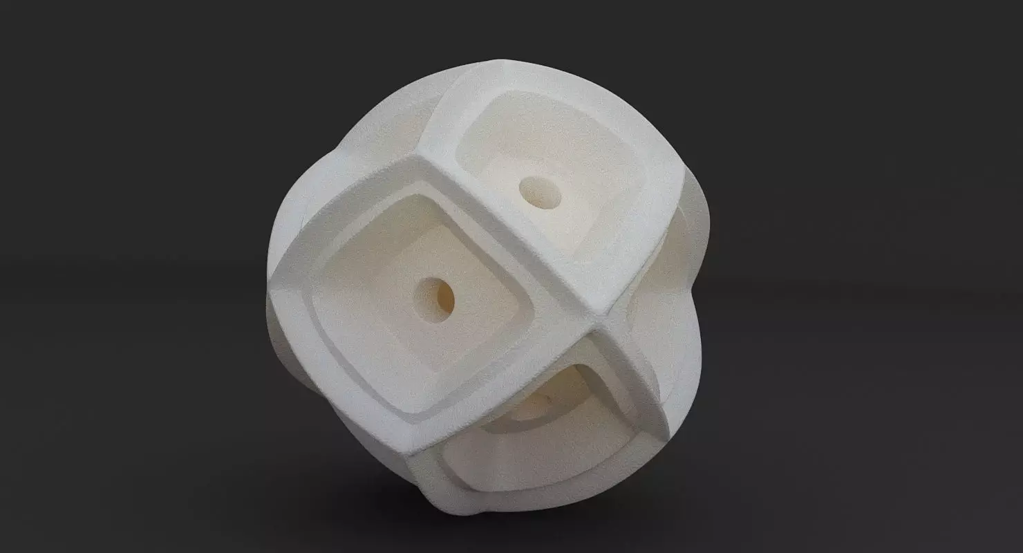 Math Object 0058 - Futuristic Sphere 3D print model_0
