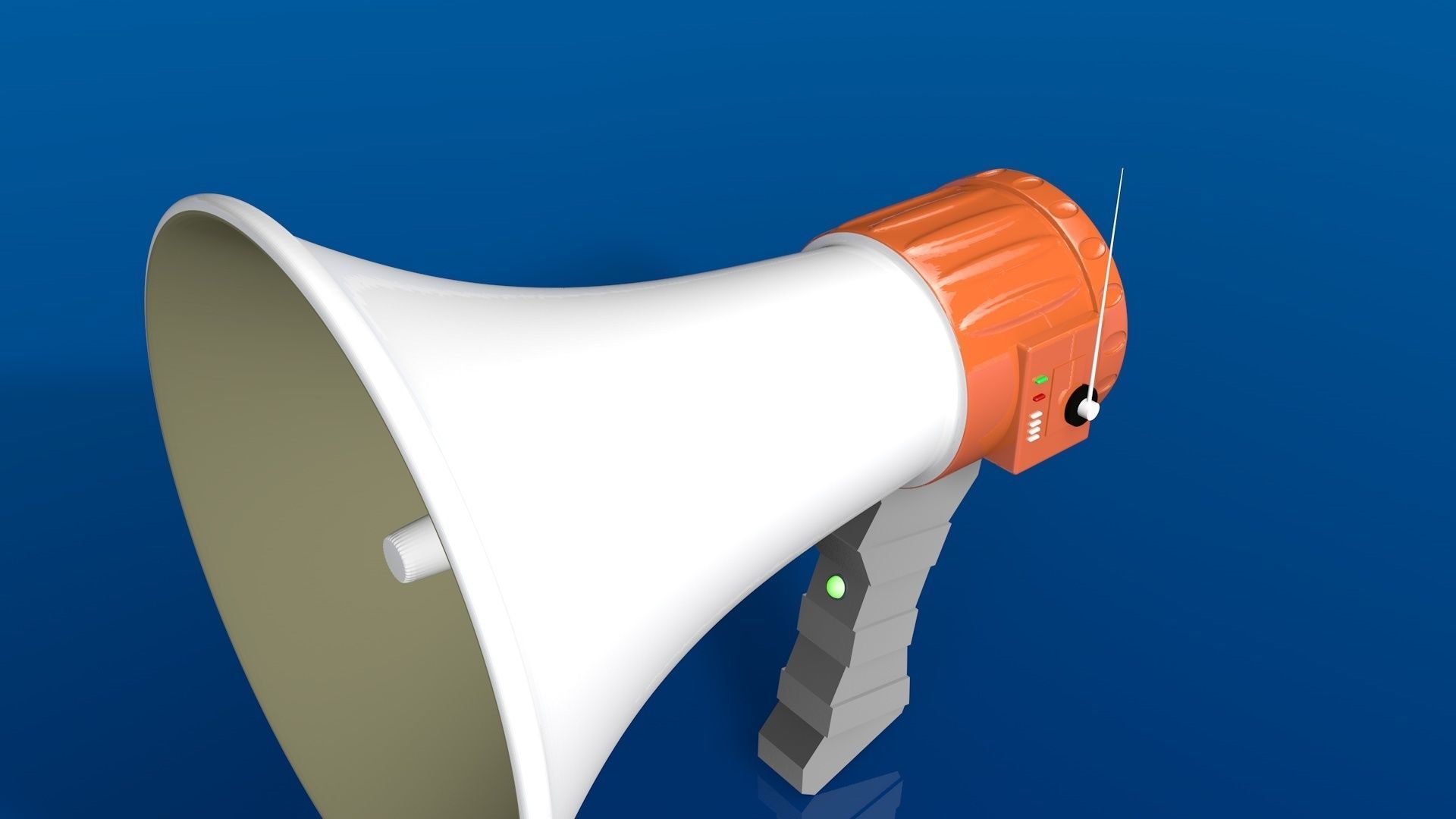 wireless Megaphone  3d Modeling  Low-poly 3D model_3