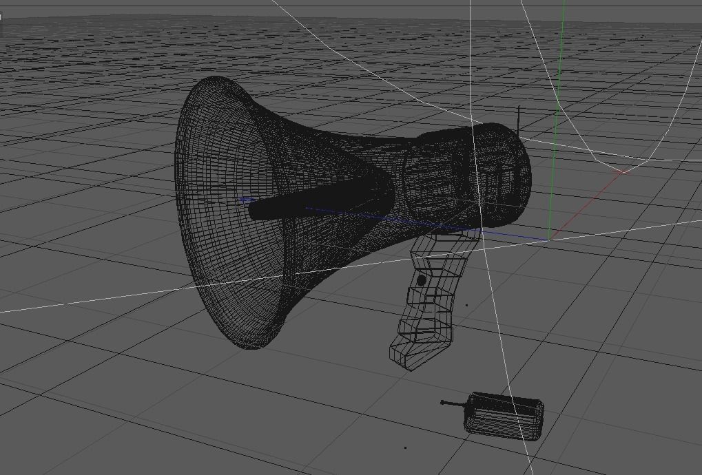 wireless Megaphone  3d Modeling  Low-poly 3D model_2