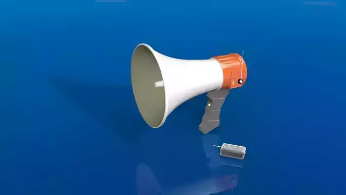 wireless Megaphone  3d Modeling  Low-poly 3D model