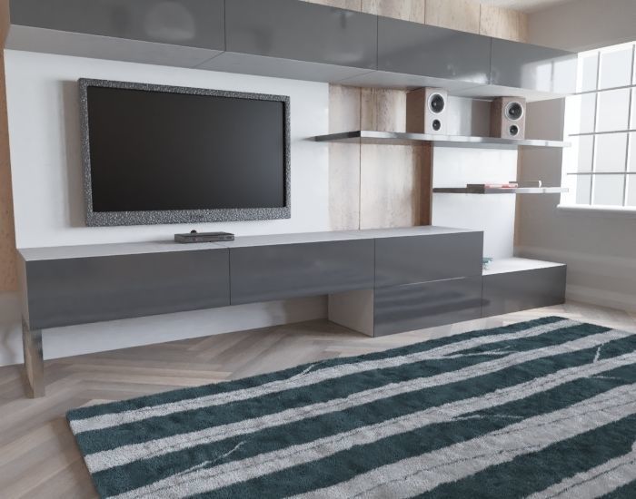 Wood Stiled Livingroom 3D model_1