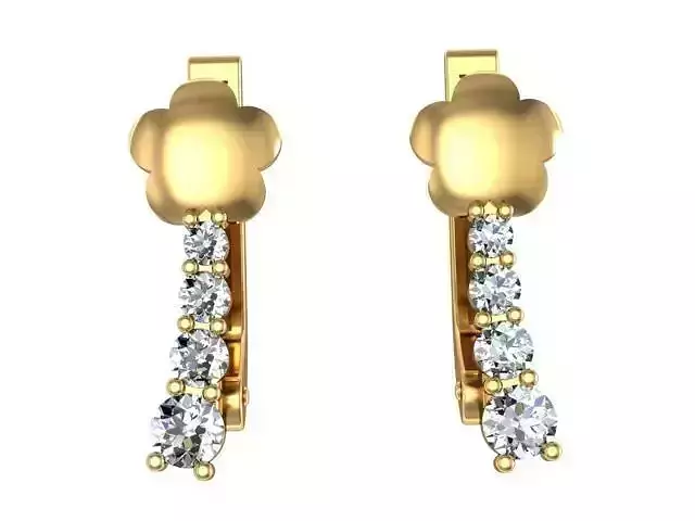 Earrings kids diamond pass