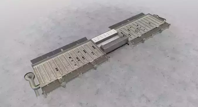 LIMC Cargo Terminal Low-poly 3D model