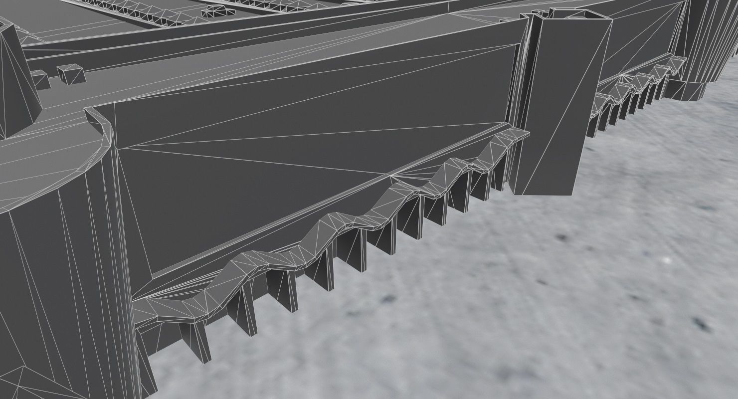 LIMC Cargo Terminal Low-poly 3D model_11