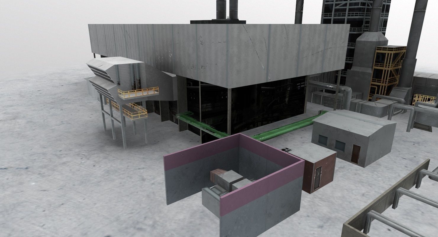 LIMC Factory Low-poly 3D model_7