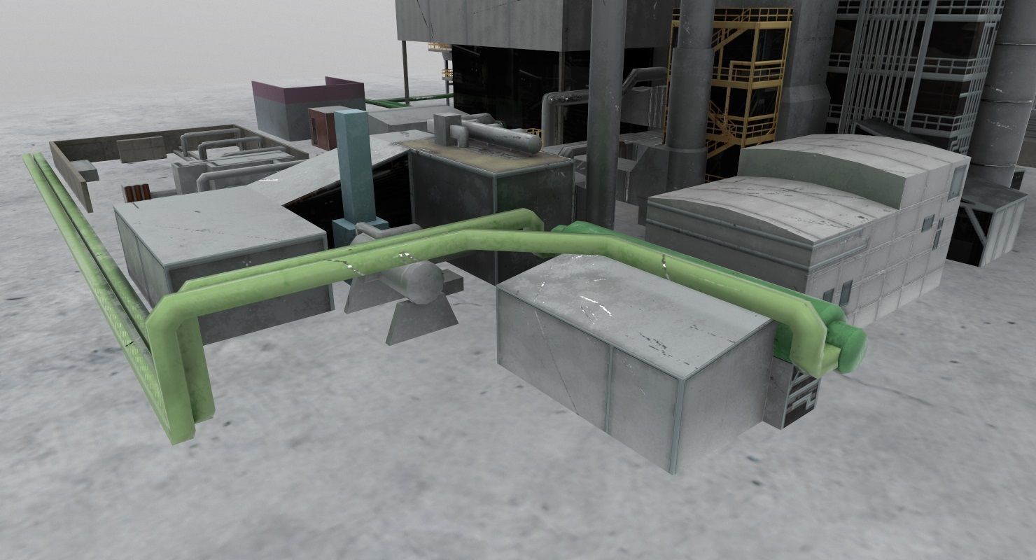 LIMC Factory Low-poly 3D model_4