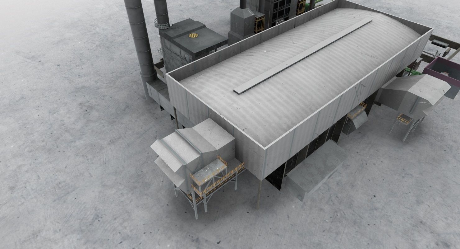 LIMC Factory Low-poly 3D model_2