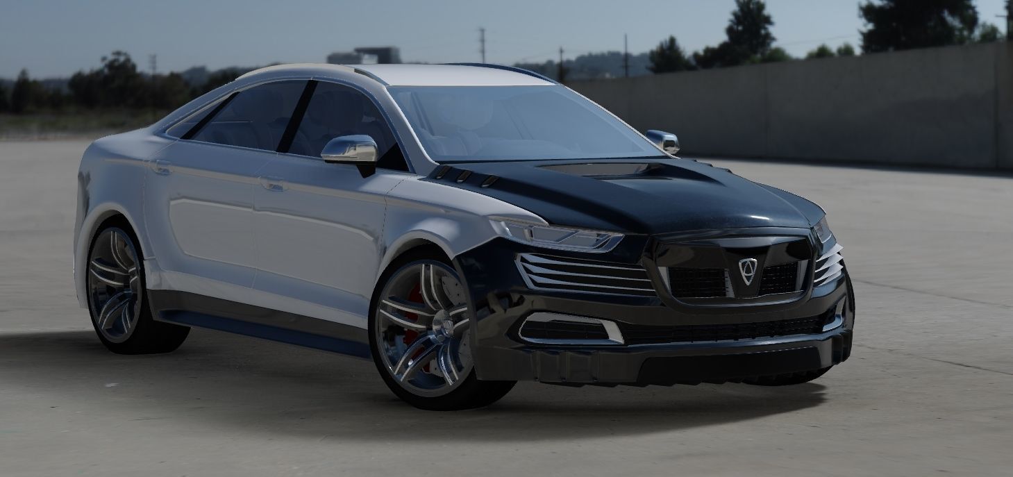 Affekta OCC HD concept sport car tuning sedan modifiered 3D model_9