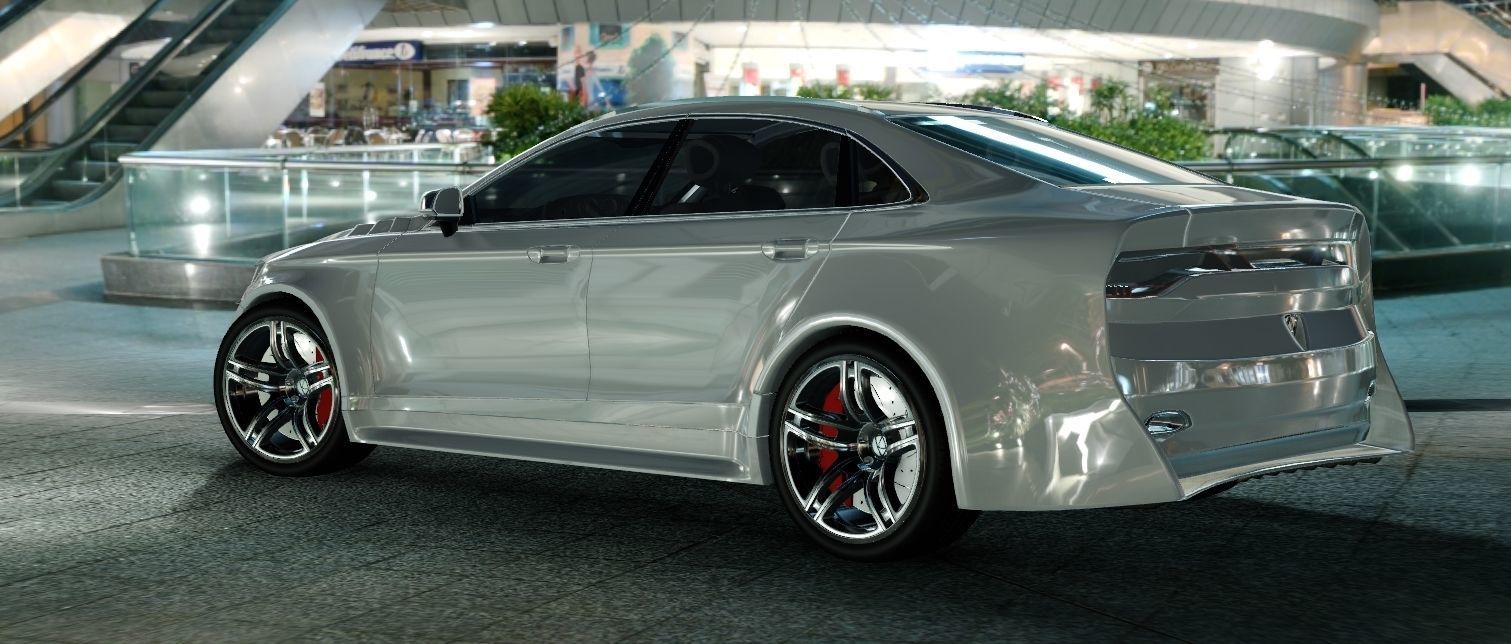 Affekta OCC HD concept sport car tuning sedan modifiered 3D model_21