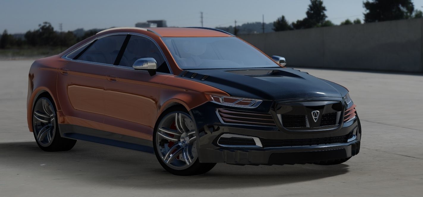 Affekta OCC HD concept sport car tuning sedan modifiered 3D model_11