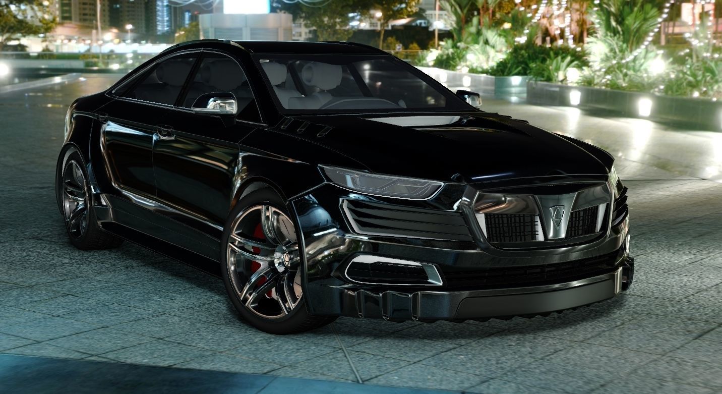 Affekta OCC HD concept sport car tuning sedan modifiered 3D model_18