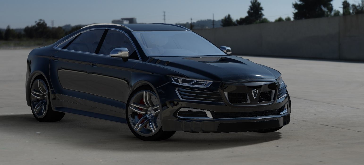 Affekta OCC HD concept sport car tuning sedan modifiered 3D model_7