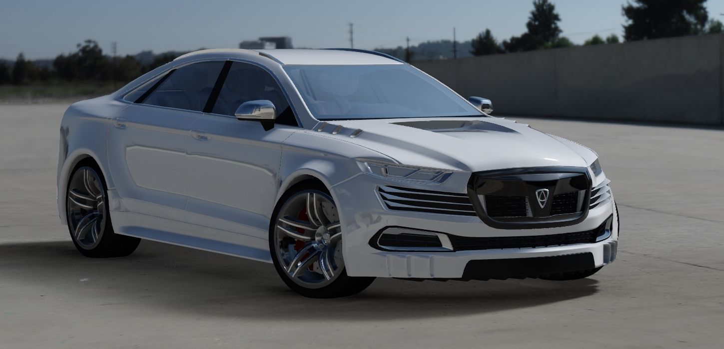 Affekta OCC HD concept sport car tuning sedan modifiered 3D model_12