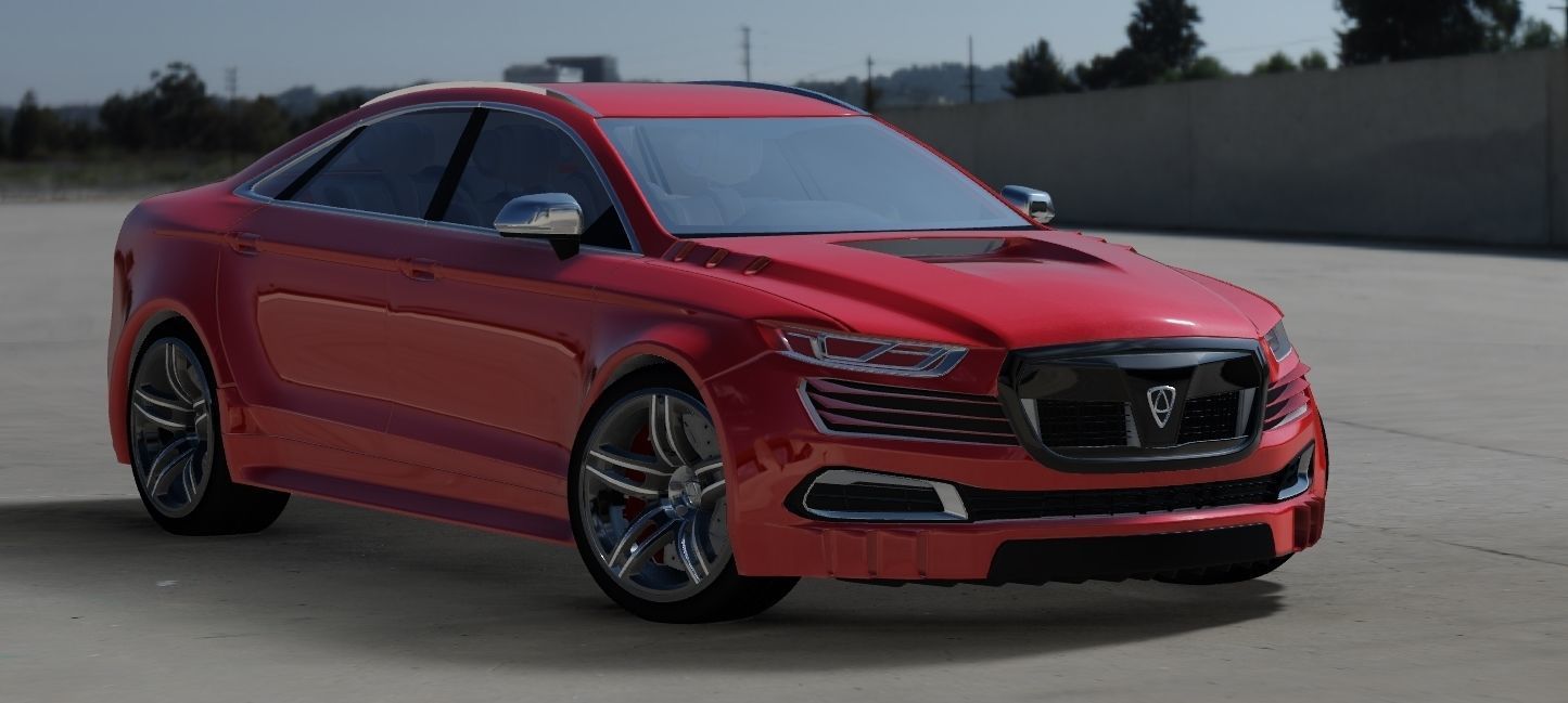 Affekta OCC HD concept sport car tuning sedan modifiered 3D model_13