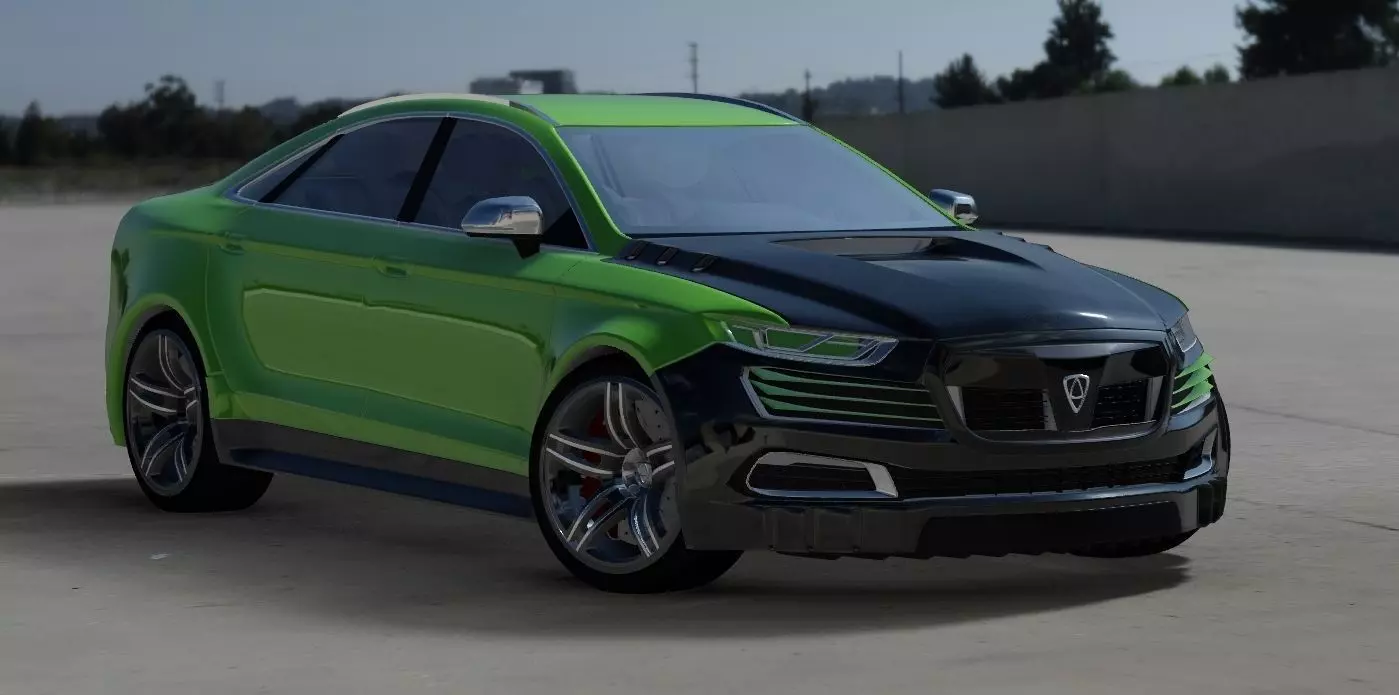 Affekta OCC HD concept sport car tuning sedan modifiered 3D model_0