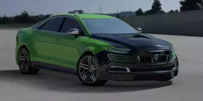 Affekta OCC HD concept sport car tuning sedan modifiered 3D model