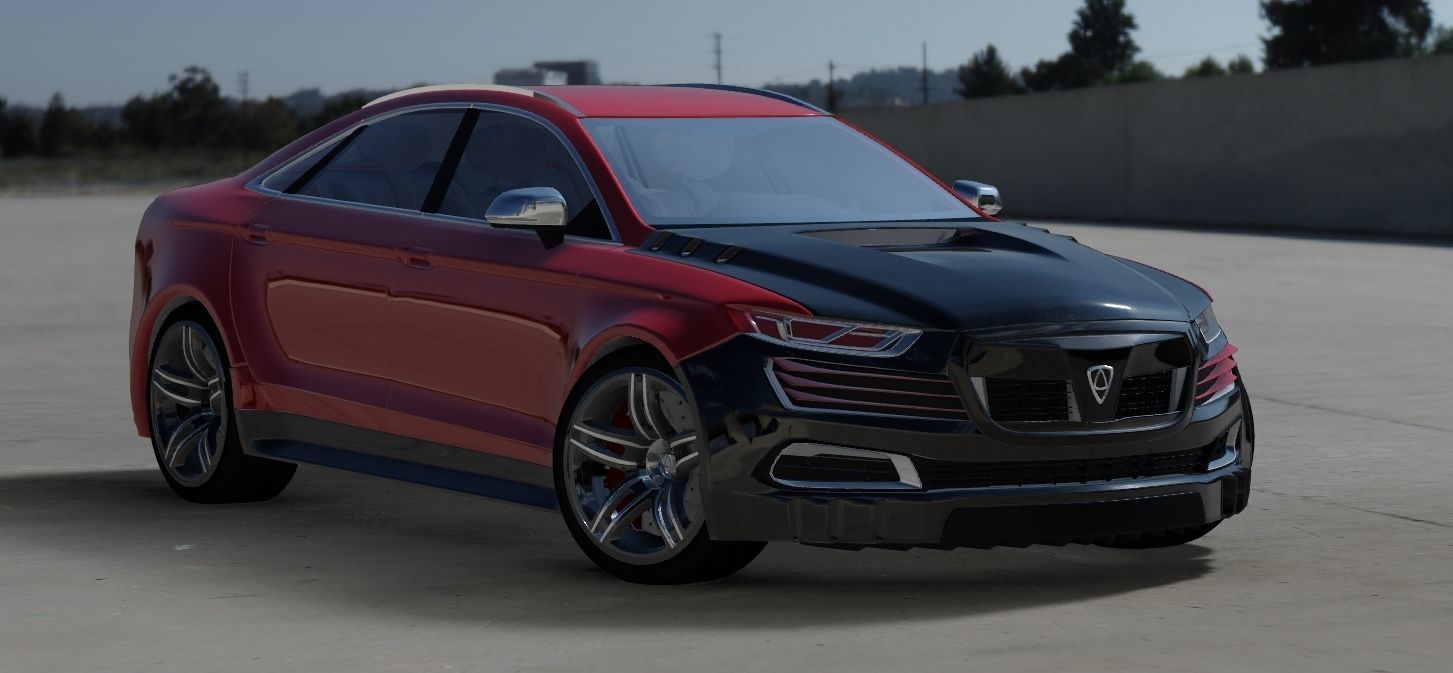 Affekta OCC HD concept sport car tuning sedan modifiered 3D model_8