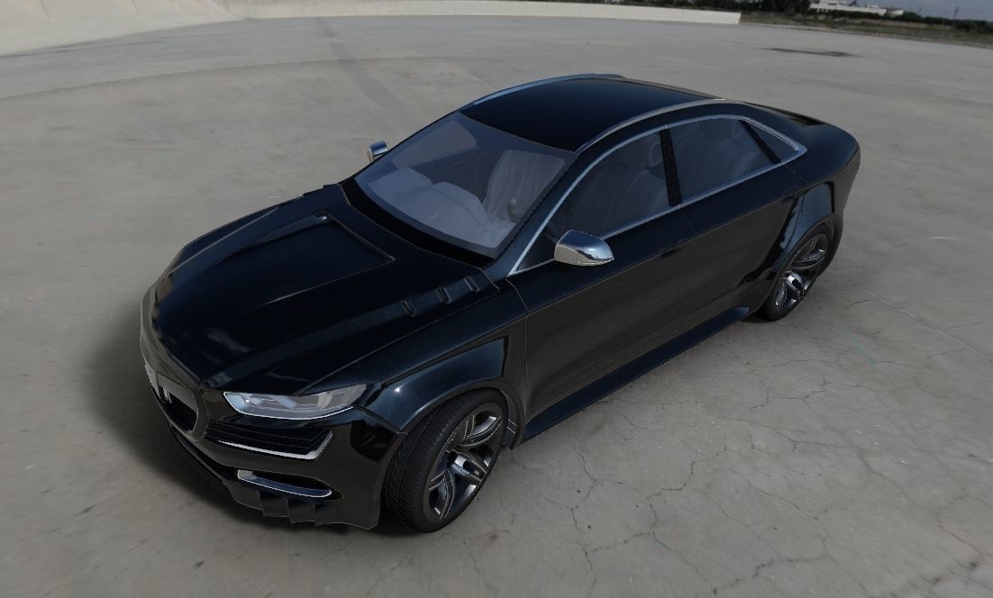 Affekta OCC HD concept sport car tuning sedan modifiered 3D model_3