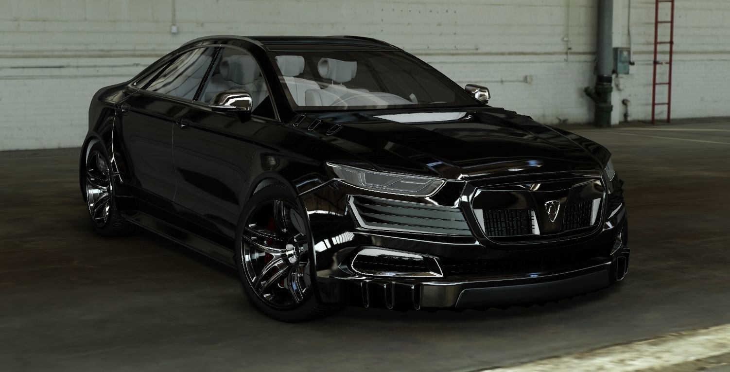 Affekta OCC HD concept sport car tuning sedan modifiered 3D model_17