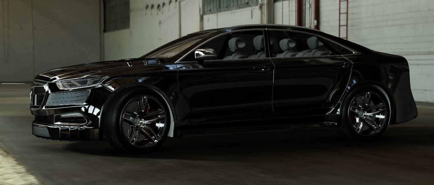 Affekta OCC HD concept sport car tuning sedan modifiered 3D model_16