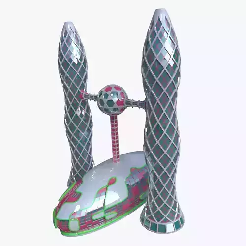 Skyscraper with hall